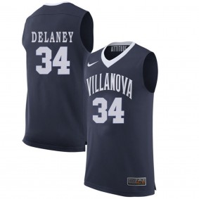 Tim Delaney #34 Navy Blue College Basketball Villanova Wildcats Jersey