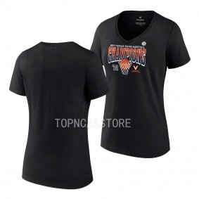 Virginia Cavaliers Black 2023 ACC Regular Season Champions Mens Basketball Women T-Shirt