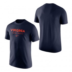 Virginia Cavaliers Team Issue Performance T-Shirt Navy