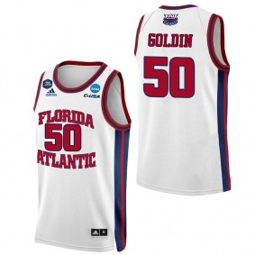 Vladislav Goldin FAU Owls White College Men's Basketball Final Four Jersey