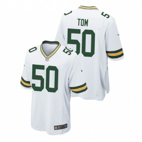 Green Bay Packers Zach Tom 2022 NFL Draft White Men Game Jersey #50