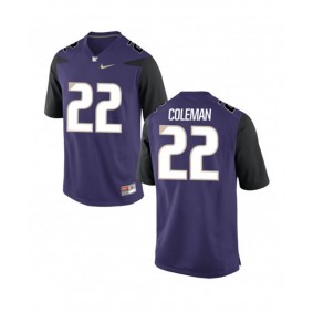 Washington Huskies Football #22 Purple College Lavon Coleman Jersey