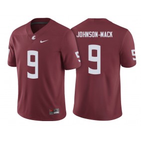 Washington State Cougars #9 Crimson College Football Isaiah Johnson-Mack Jersey