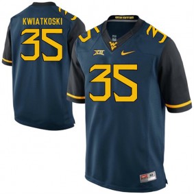 West Virginia Mountaineers #35 Blue College Alumni Football Nick Kwiatkoski Jersey