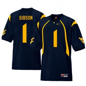 West Virginia Mountaineers Football #1 Navy College Shelton Gibson Jersey