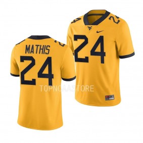 Tony Mathis West Virginia Mountaineers Alternate Game #24 Jersey Men's Gold Football Uniform