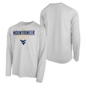 West Virginia Mountaineers Youth Sole Bench T-Shirt White