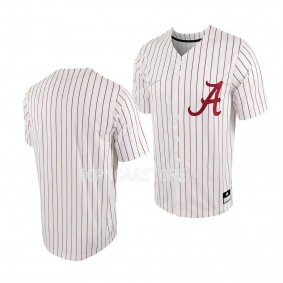 Alabama Crimson Tide College Baseball White Full-Button Jersey Men