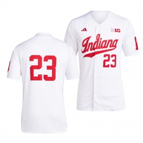 Indiana Hoosiers Team Baseball 23 White Jersey Men