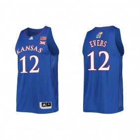 Wilder Evers Kansas Jayhawks adidas College Basketball Jersey Royal