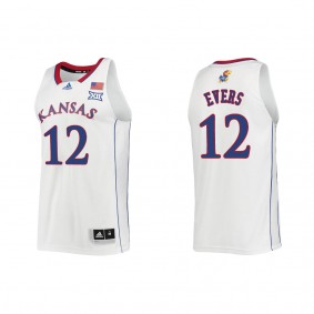 Wilder Evers Kansas Jayhawks adidas Swingman College Basketball Jersey White