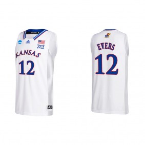 Wilder Evers Kansas Jayhawks adidas Team College Basketball Jersey White