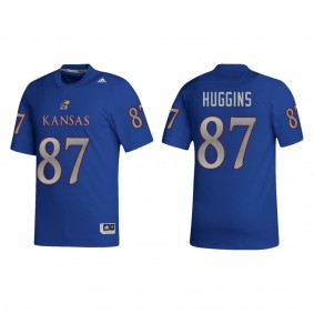 Will Huggins Kansas Jayhawks adidas NIL Replica Football Jersey Royal