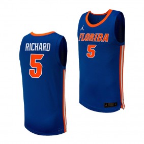 Florida Gators Will Richard College Basketball Replica uniform Royal #5 Jersey