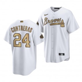 2022 MLB All-Star Game Willson Contreras Chicago Cubs #40 White Replica Jersey Men's