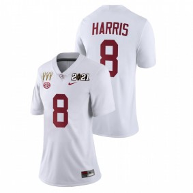 Women's Alabama Crimson Tide Christian Harris White 3X CFP National Championship Limited Jersey