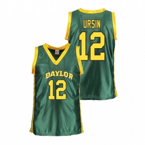 Women's Baylor Bears College Basketball #12 Green Moon Ursin Replica Jersey