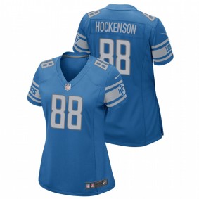 Women's Detroit Lions T.J. Hockenson Blue Game Jersey