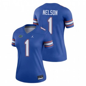 Women's Florida Gators Reggie Nelson Royal College Football Legend Jersey