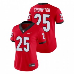 Women's Georgia Bulldogs Ahkil Crumpton Red Game College Football Jersey