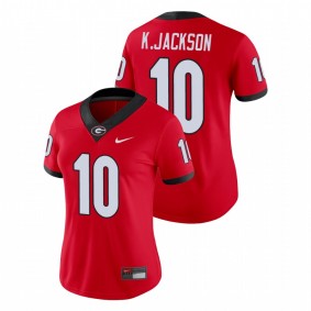 Women's Georgia Bulldogs Kearis Jackson Red Game College Football Jersey