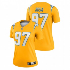 Joey Bosa Los Angeles Chargers Women's 2021 Gold Inverted Legend Jersey