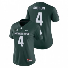 Women's Michigan State Spartans Matt Coghlin #4 Green Game College Football Jersey