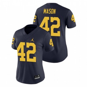 Women's Michigan Wolverines Ben Mason Navy Game College Football Jersey