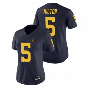 Women's Michigan Wolverines Joe Milton Navy Game College Football Jersey