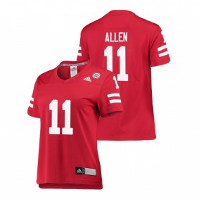 Women's Nebraska Cornhuskers Austin Allen Scarlet Replica College Football Jersey