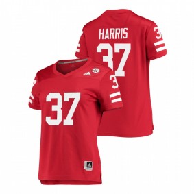 Isaiah Harris Nebraska Huskers Women's Scarlet Replica Football Jersey