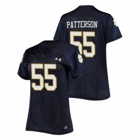 Jarrett Patterson Notre Dame Fighting Irish Women's Navy Replica Football Under Armour Jersey