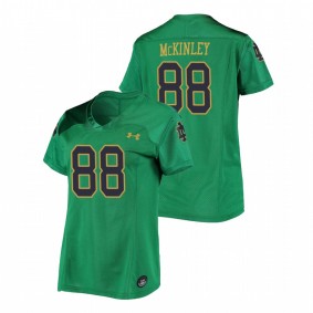 Women's Notre Dame Fighting Irish Javon McKinley Green Under Armour Replica Football Jersey