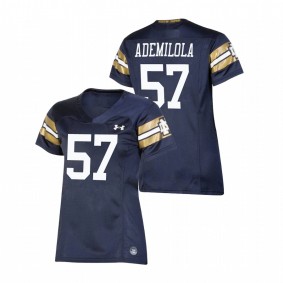 Women's Notre Dame Fighting Irish Jayson Ademilola Navy 2021 Shamrock Series Replica Game Jersey