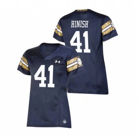 Women's Notre Dame Fighting Irish Kurt Hinish Navy 2021 Shamrock Series Replica Game Jersey