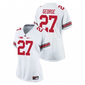 Women's Ohio State Buckeyes Eddie George #27 White Game College Football Jersey