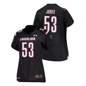 Women's South Carolina Gamecocks Ernest Jones Black Under Armour Replica Football Jersey