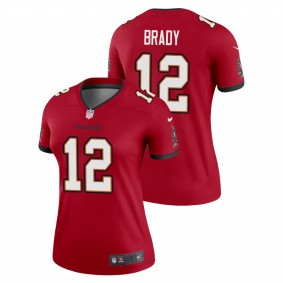 Women's Tampa Bay Buccaneers Tom Brady #12 Red Legend Jersey