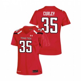 Women's Texas Tech Red Raiders Patrick Curley Red Replica Football Jersey