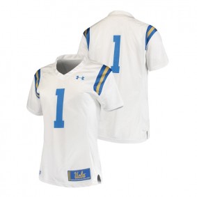 Women's UCLA Bruins Under Armour #1 White College Football Team Replica Jersey