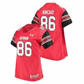 Women's Utah Utes Dalton Kincaid Red Under Armour Replica Performance Football Jersey