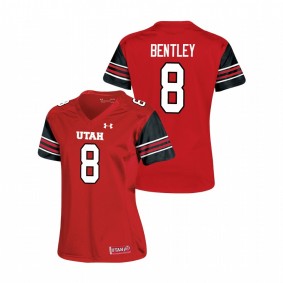 Women's Utah Utes Jake Bentley Red Under Armour Replica Football Jersey