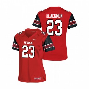 Women's Utah Utes Julian Blackmon Red Under Armour Replica Football Jersey