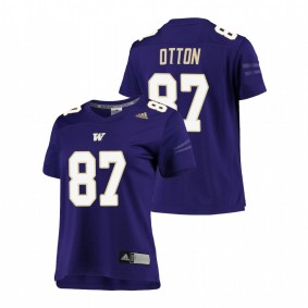 Women's Washington Huskies Cade Otton Purple Replica Football Jersey