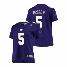 Women's Washington Huskies Sean McGrew Purple Replica Football Jersey