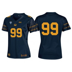 Women California Golden Bears #99 Navy PAC-12 College Football New-Look Home Jersey