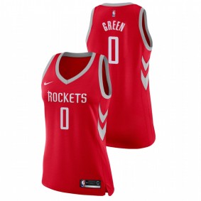 Women Houston Rockets #0 Red Jalen Green 2021 Draft No.2 City Edition Jersey