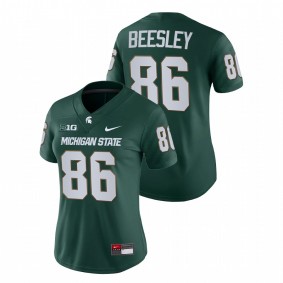 Drew Beesley Michigan State Spartans Women 2021-22 Green College Football Game Jersey