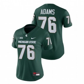 Flozell Adams Michigan State Spartans Women Green College Football Game Jersey