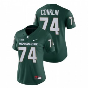 Jack Conklin Michigan State Spartans Women Green College Football Game Jersey